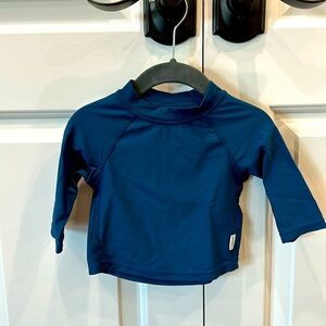 GREEN SPROUTS Baby Rashguard, Size: 6 Months, Color: Blue